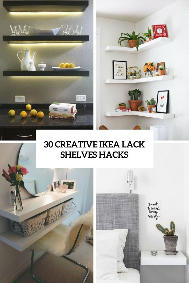 30 Creative Ikea Lack Shelves Hacks - Wohnideewoonio